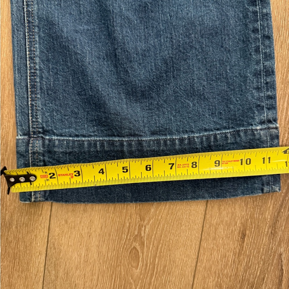 J. Crew Wide Leg Trouser Jeans High Rise Dark Wash Denim Chic 25 - Picture 13 of 14